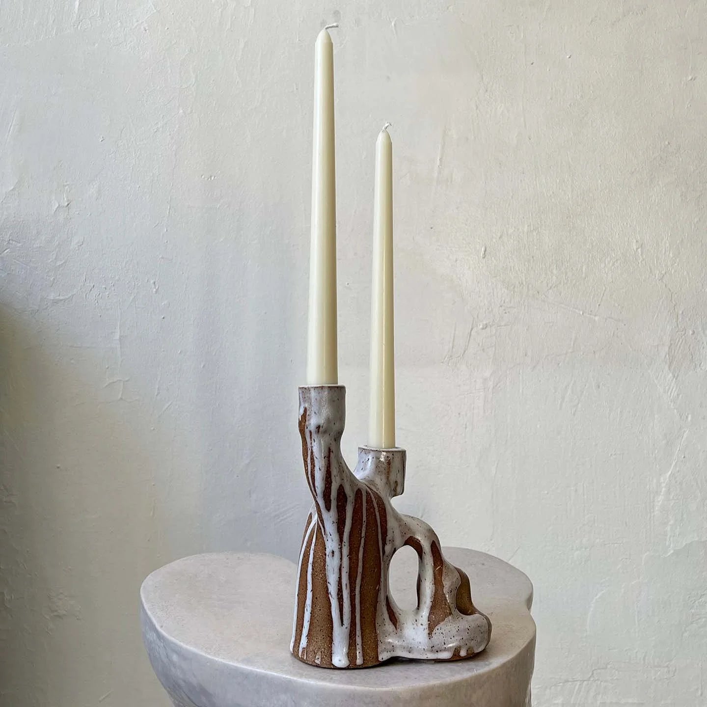 QUARRY /NW Candleholders- Dripping White