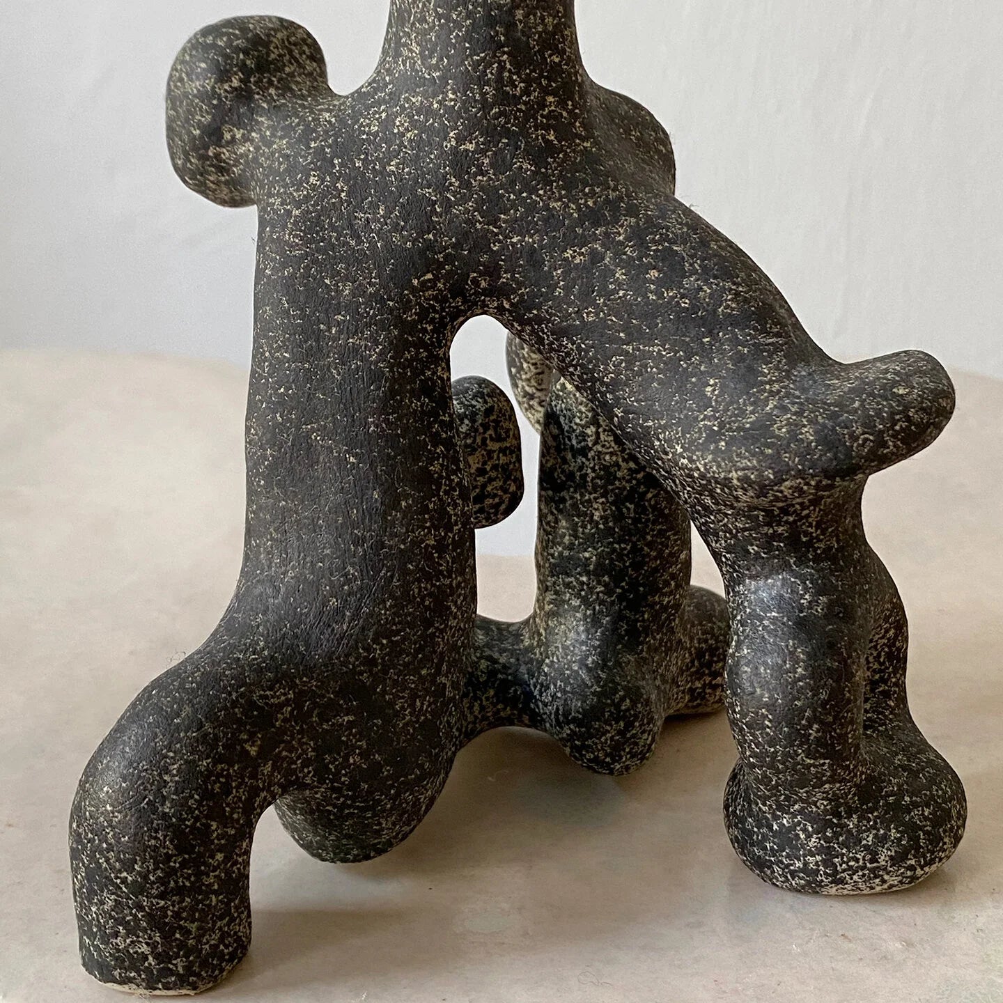 QUARRY /NW Candleholders- Tall Speckled Black