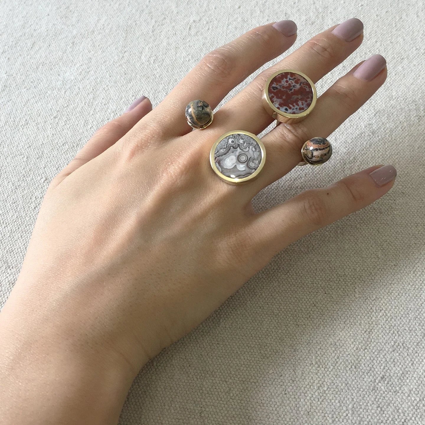 Jaspe Double Ring