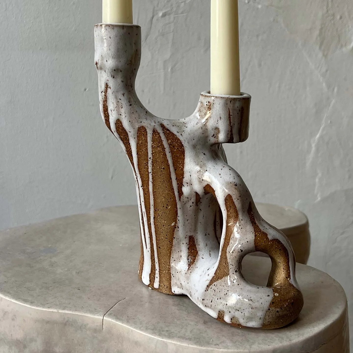 QUARRY /NW Candleholders- Dripping White