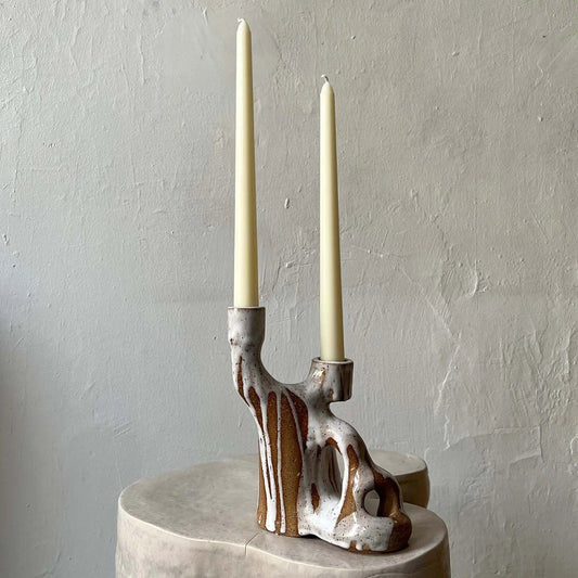QUARRY /NW Candleholders- Dripping White