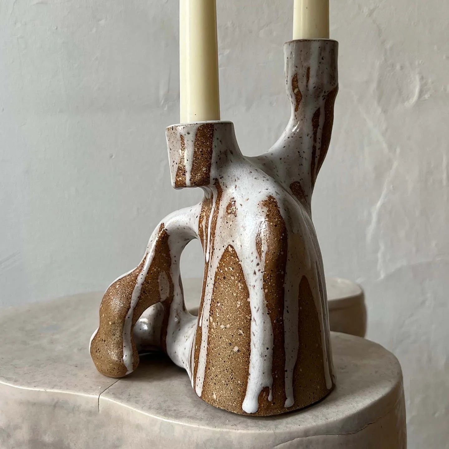 QUARRY /NW Candleholders- Dripping White