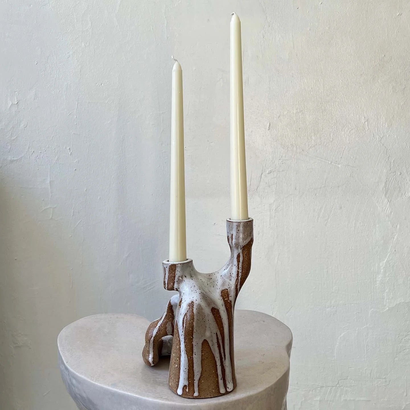 QUARRY /NW Candleholders- Dripping White