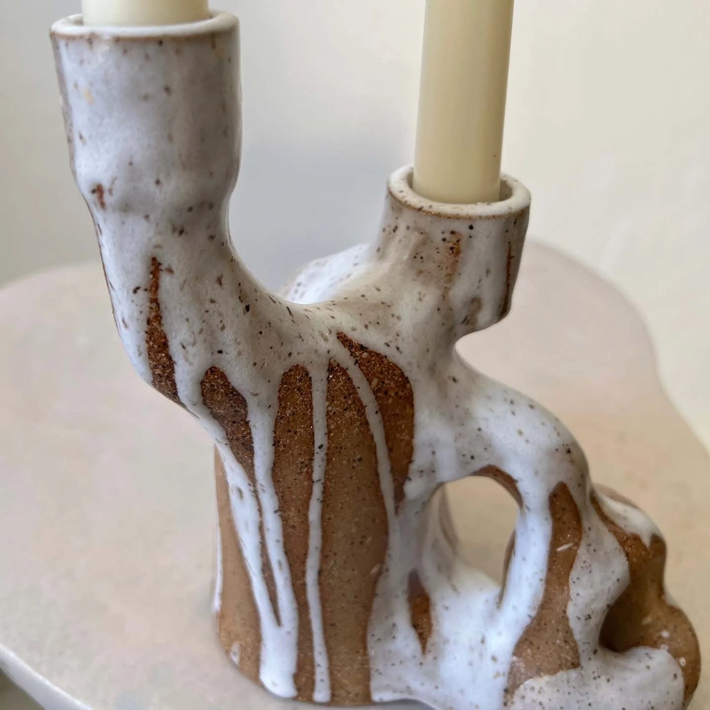 QUARRY /NW Candleholders- Dripping White