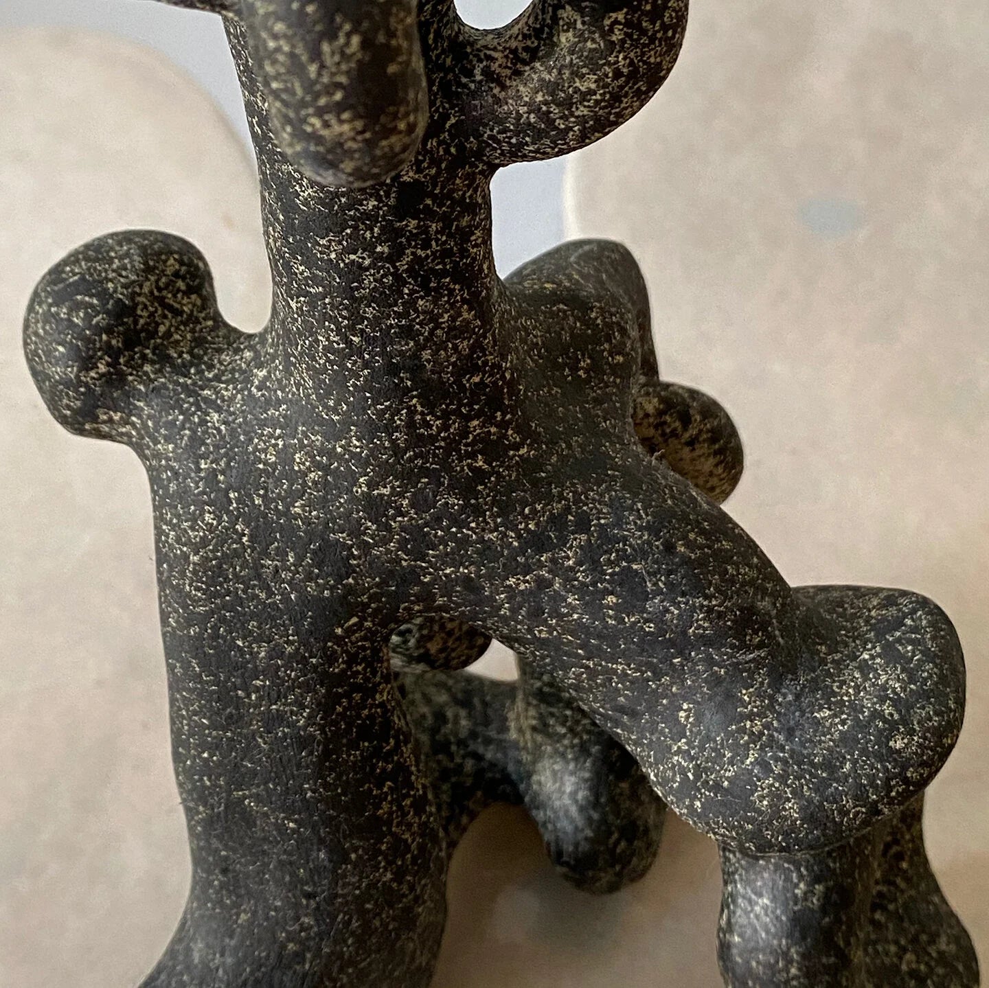 QUARRY /NW Candleholders- Tall Speckled Black