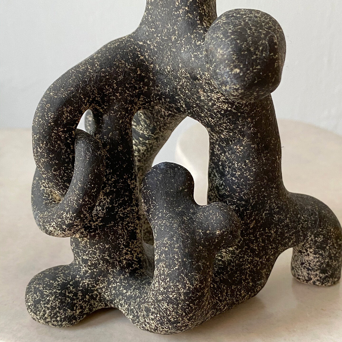 QUARRY /NW Candleholders- Tall Speckled Black
