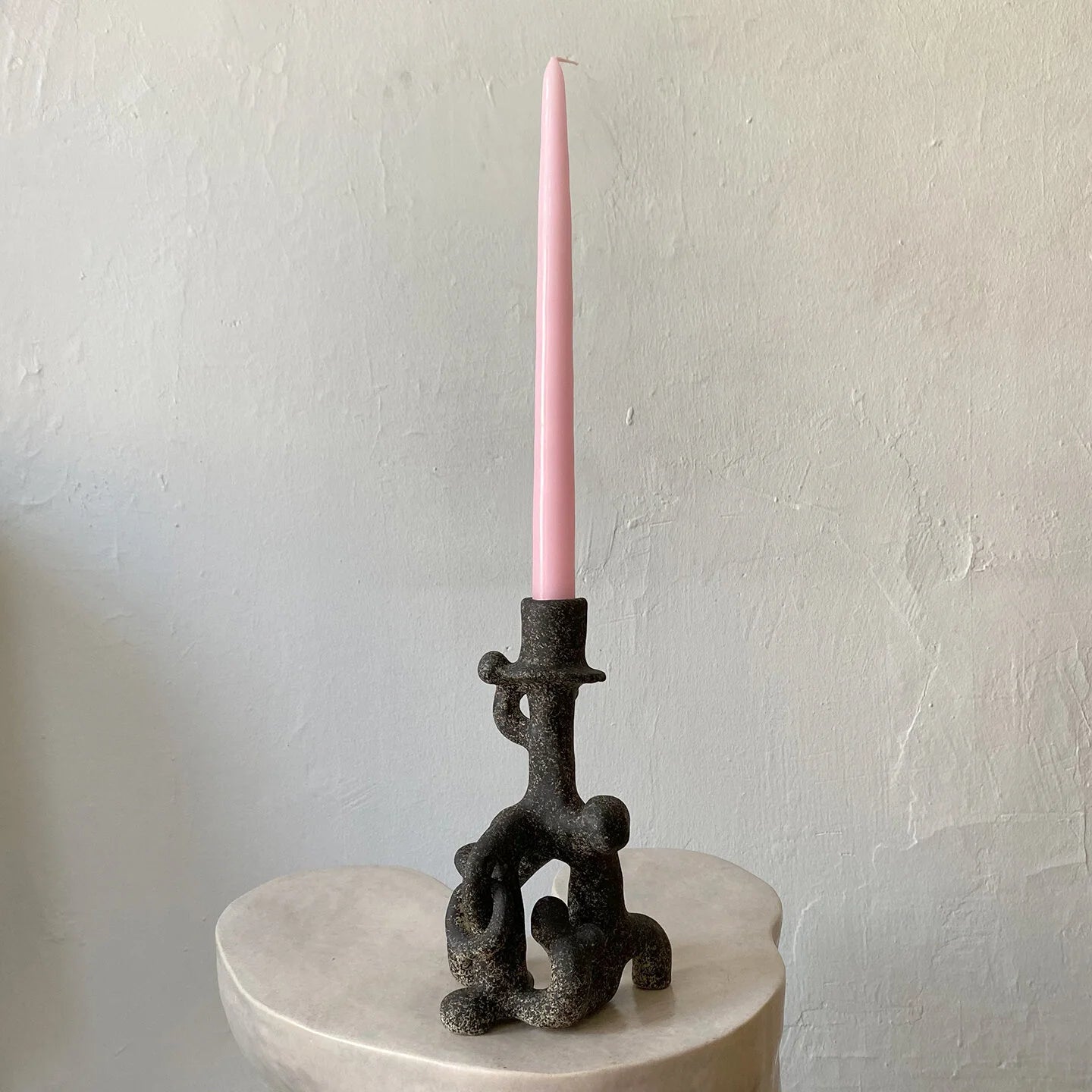QUARRY /NW Candleholders- Tall Speckled Black