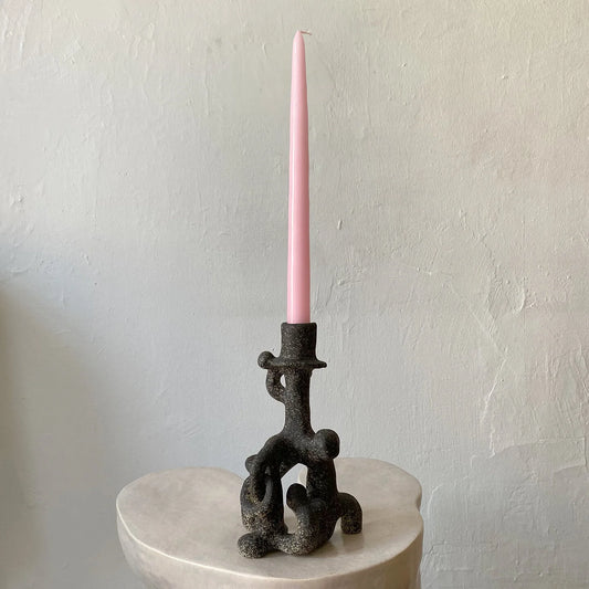 QUARRY /NW Candleholders- Tall Speckled Black