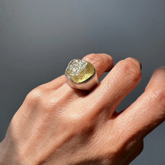 Libyan Desert Glass Ring-A