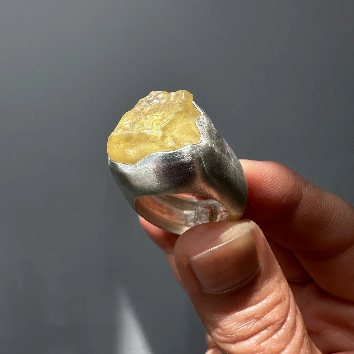 Libyan Desert Glass Ring-A