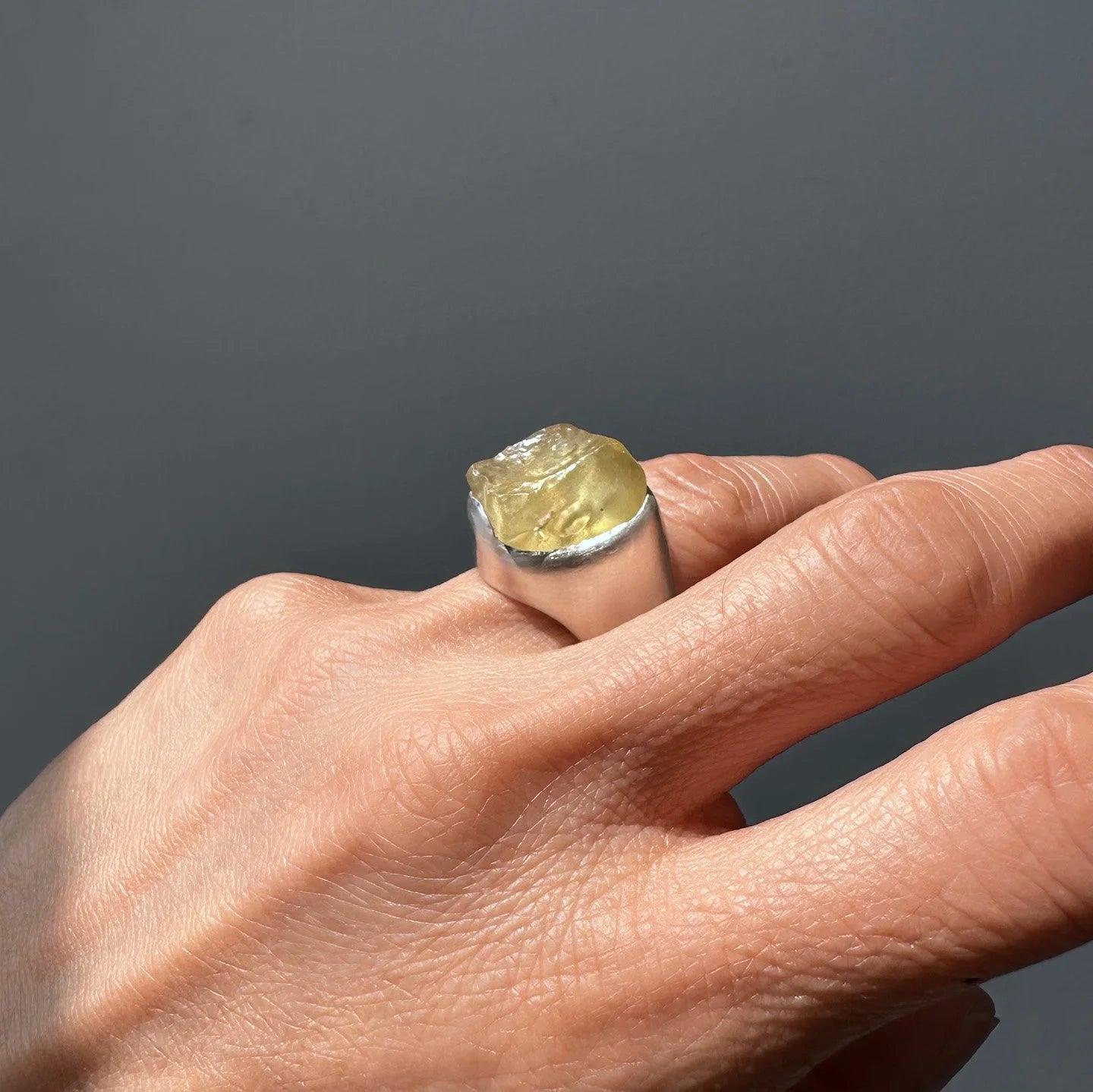 Libyan Desert Glass Ring-A