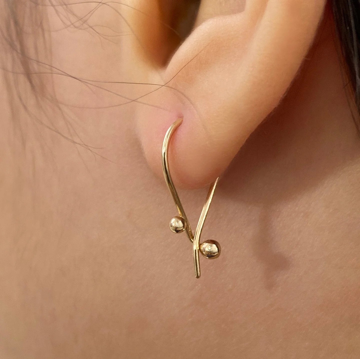 Triptych Balance Earring