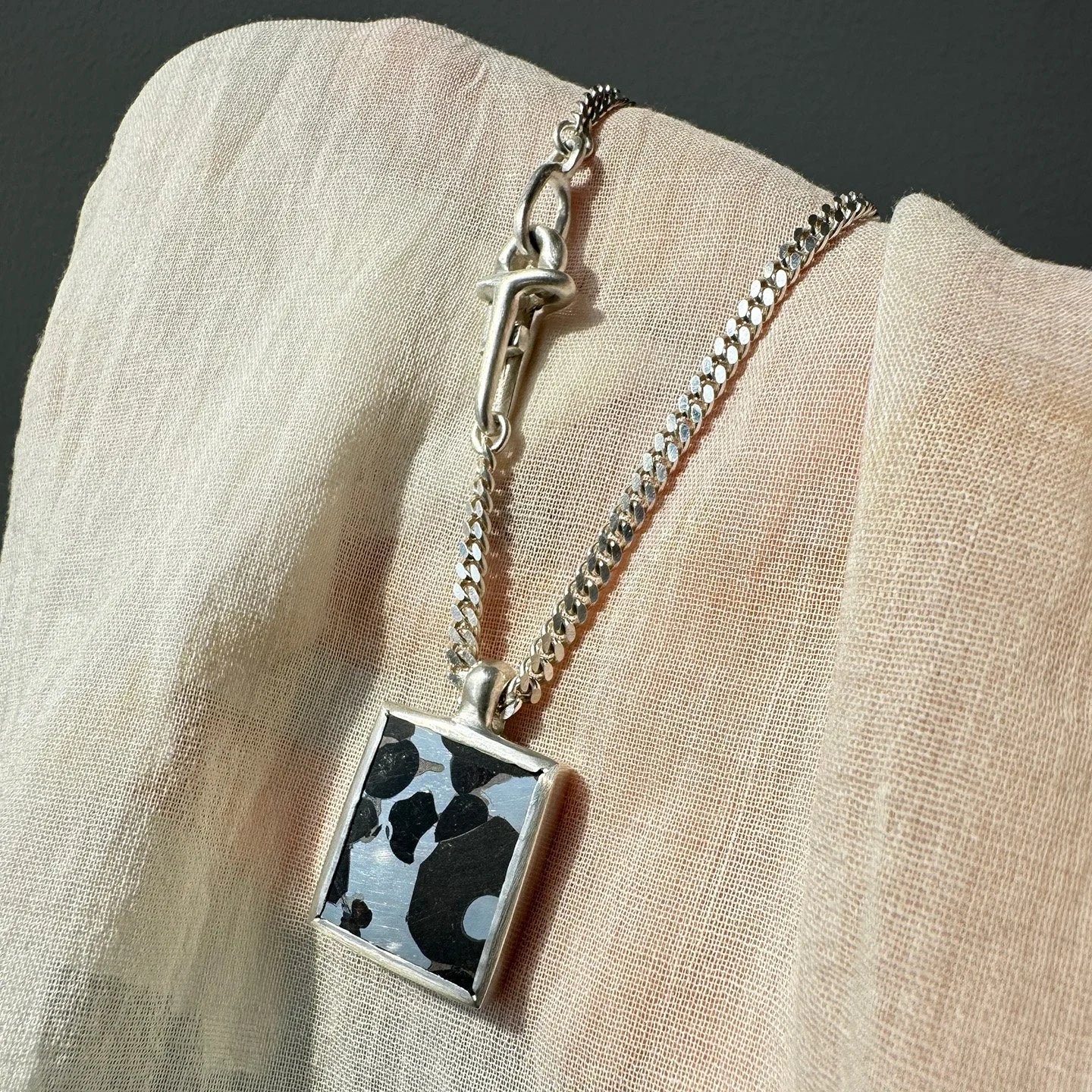 Pallasite Meterorite Necklace